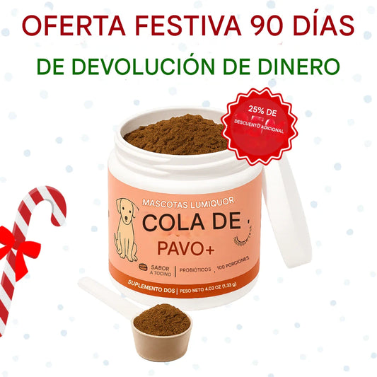 Probiótico de cola de pavo™ evita un cancer o tumor en tu cachorro