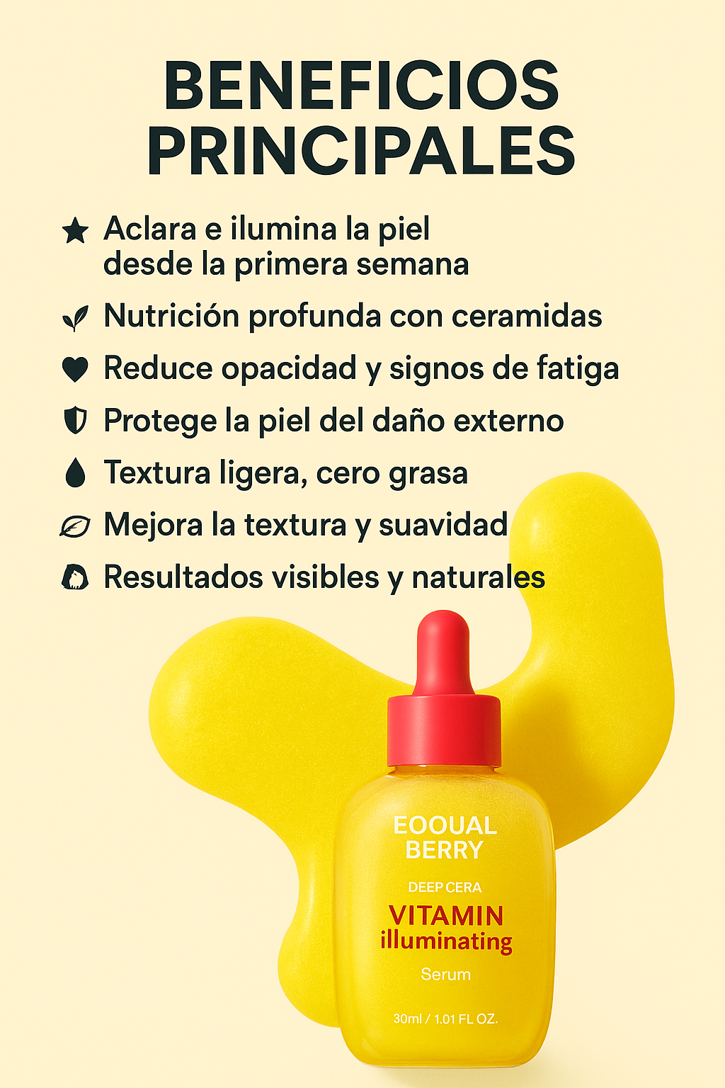 Aclarador y Iluminador con Vitamina C EQQUALBERRY