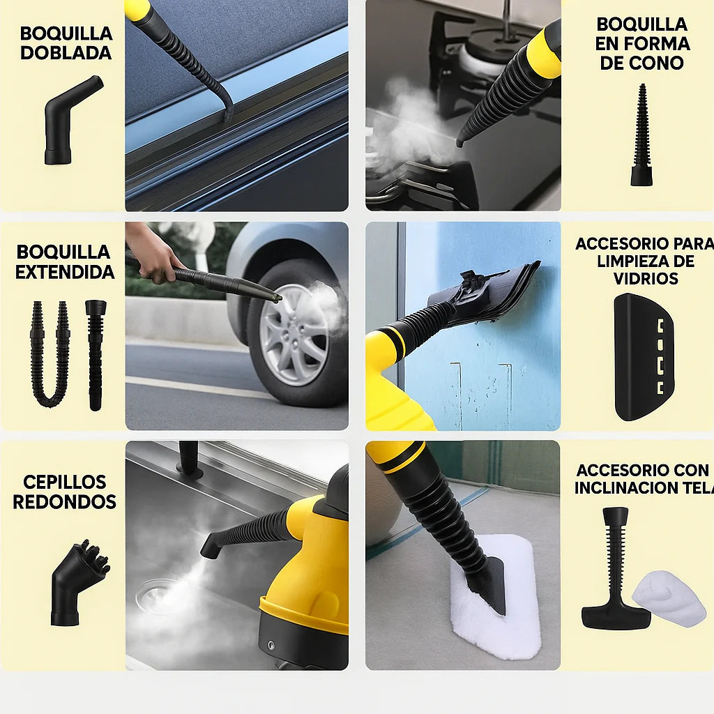 Limpiador Multiusos A Vapor De Mano Portatil SafeClean Pro