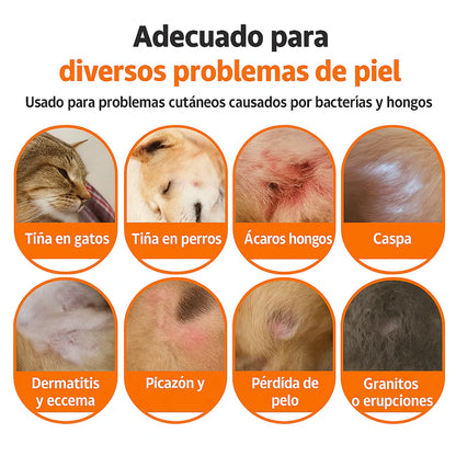 Spray Dermapet Alivio inmediato para la picazón y la irritación. Favorece la recuperación natural de piel y pelaje