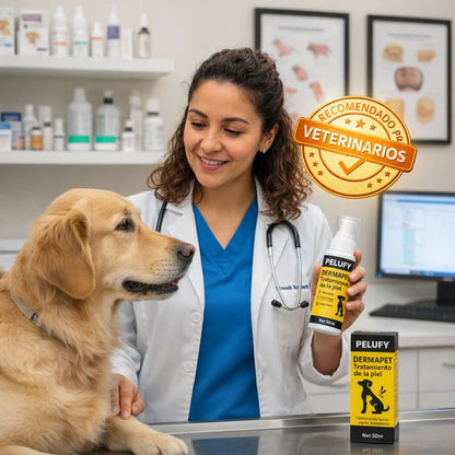 Spray Dermapet Alivio inmediato para la picazón y la irritación. Favorece la recuperación natural de piel y pelaje