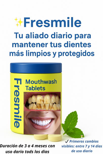 Tabletas de pasta de dientes blanqueadoras con nano-hidroxiapatita (NHA),y reparación de esmalte..