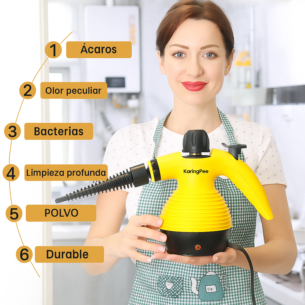 Limpiador Multiusos A Vapor De Mano Portatil SafeClean Pro